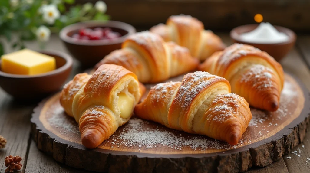 Gipfeli Recipe - Traditional Swiss crescent rolls with a golden, flaky crust