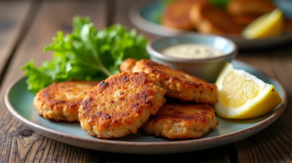Old Fashioned Salmon Patties Recipe – Made with canned salmon, breadcrumbs, eggs, and seasonings
